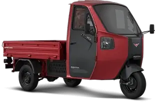 Montra Electric Model eCX in a bold electric design.